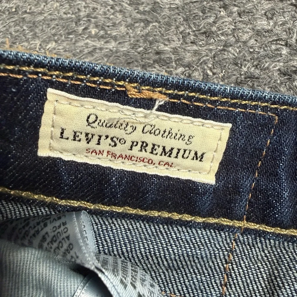 Levis Premium 517 Jeans Men 30x30 Blue Bootcut Medium Wash Demin Cotton Ranch